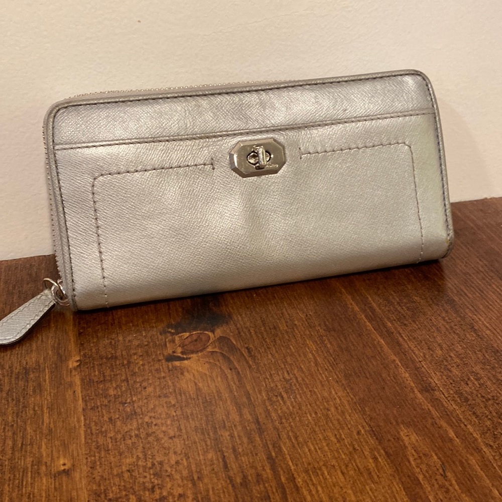 Silver Coach wallet